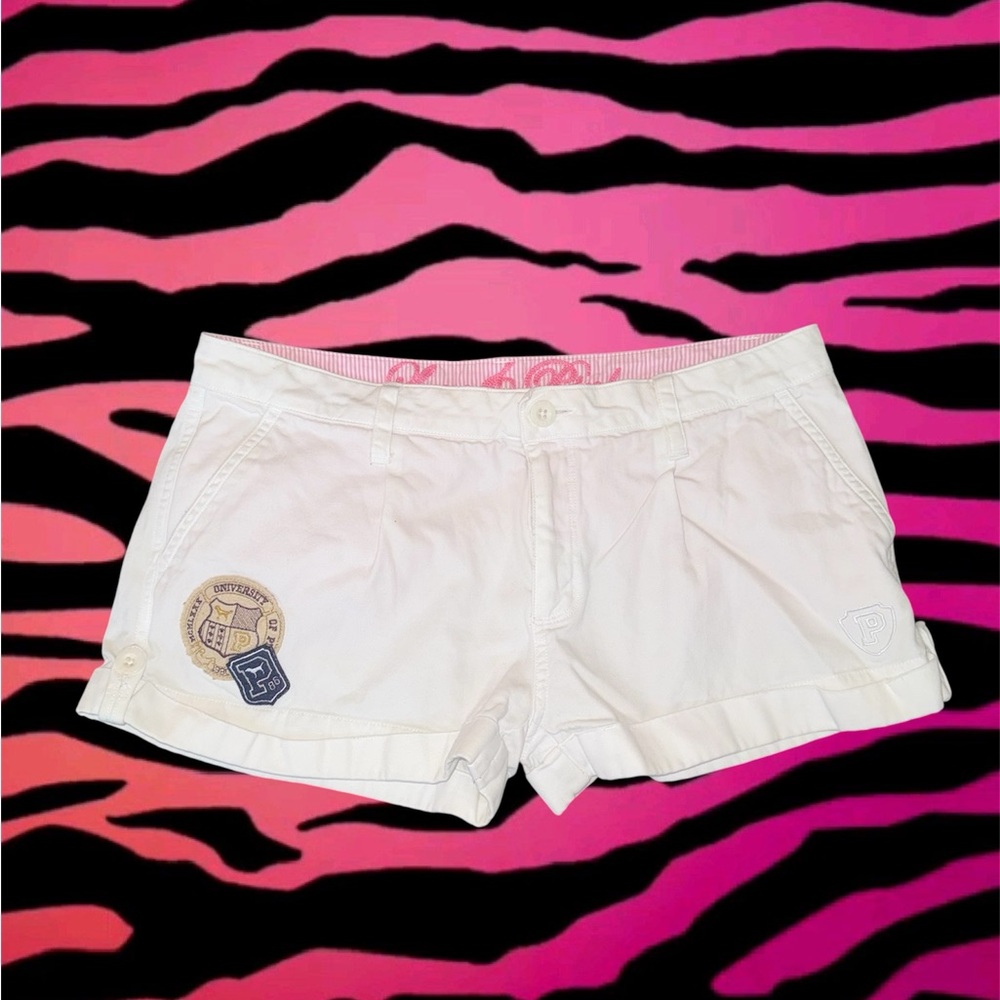Victoria's Secret PINK Cream/White Shorts